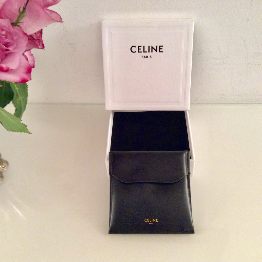 Celine Paris Leather Jewelry Pouch New In Gift Box